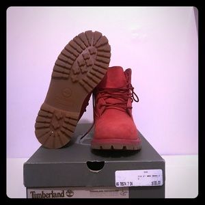 Limited Edition Red Timberlands